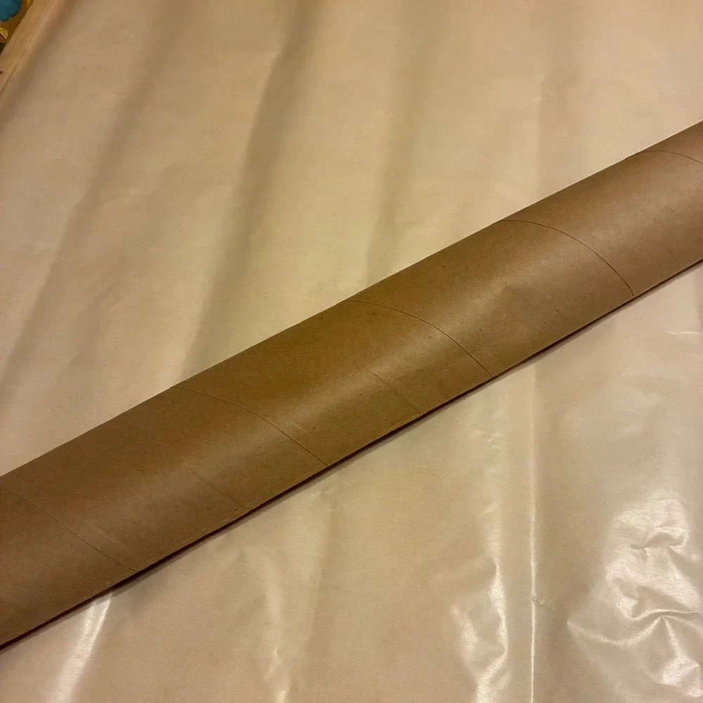 Vintage Sesame Street Christmas Wrapping Paper 24ft Gold Big Bird Cookie Monster